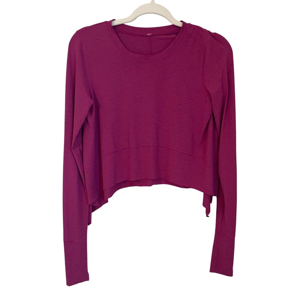 Free People Movement Tempo Long Sleeve Top XS/S Fuchsia Pink Purple UPF